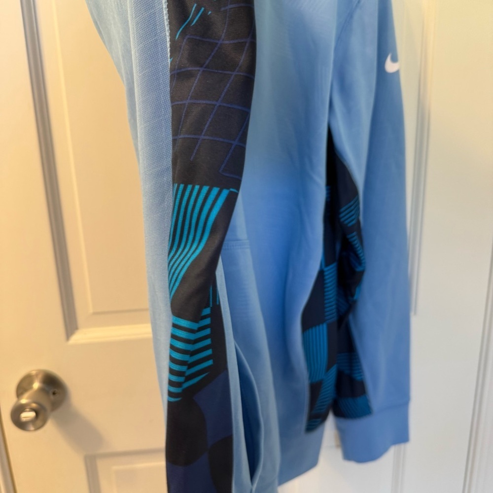 Nike Therma-Fit Light Blue Carolina Lacrosse Hoodie Men’s Sz XL w Dark Blue EUC - Picture 4 of 11